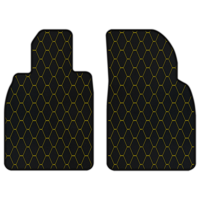 Customizable Leather Floor Mats with Vertical Hex Pattern for Porsche 911 GT3 (991) 2013–2019