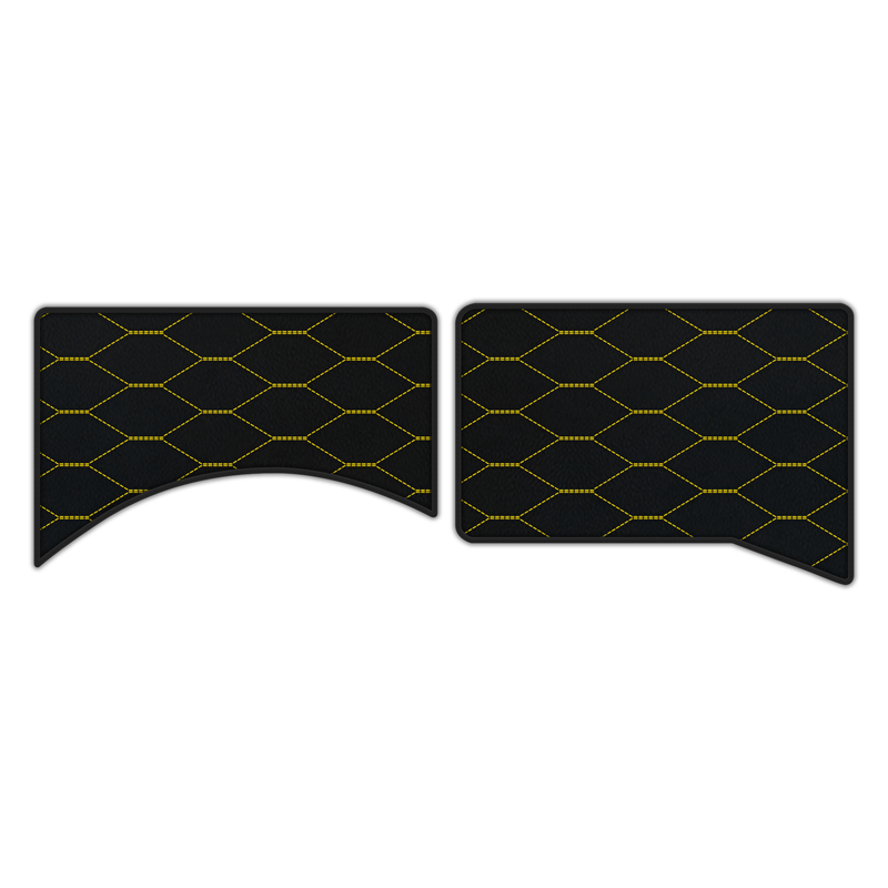 Customizable Leather Floor Mats with Viper Hex Pattern for Ferrari Daytona SP3 (2022–2025)