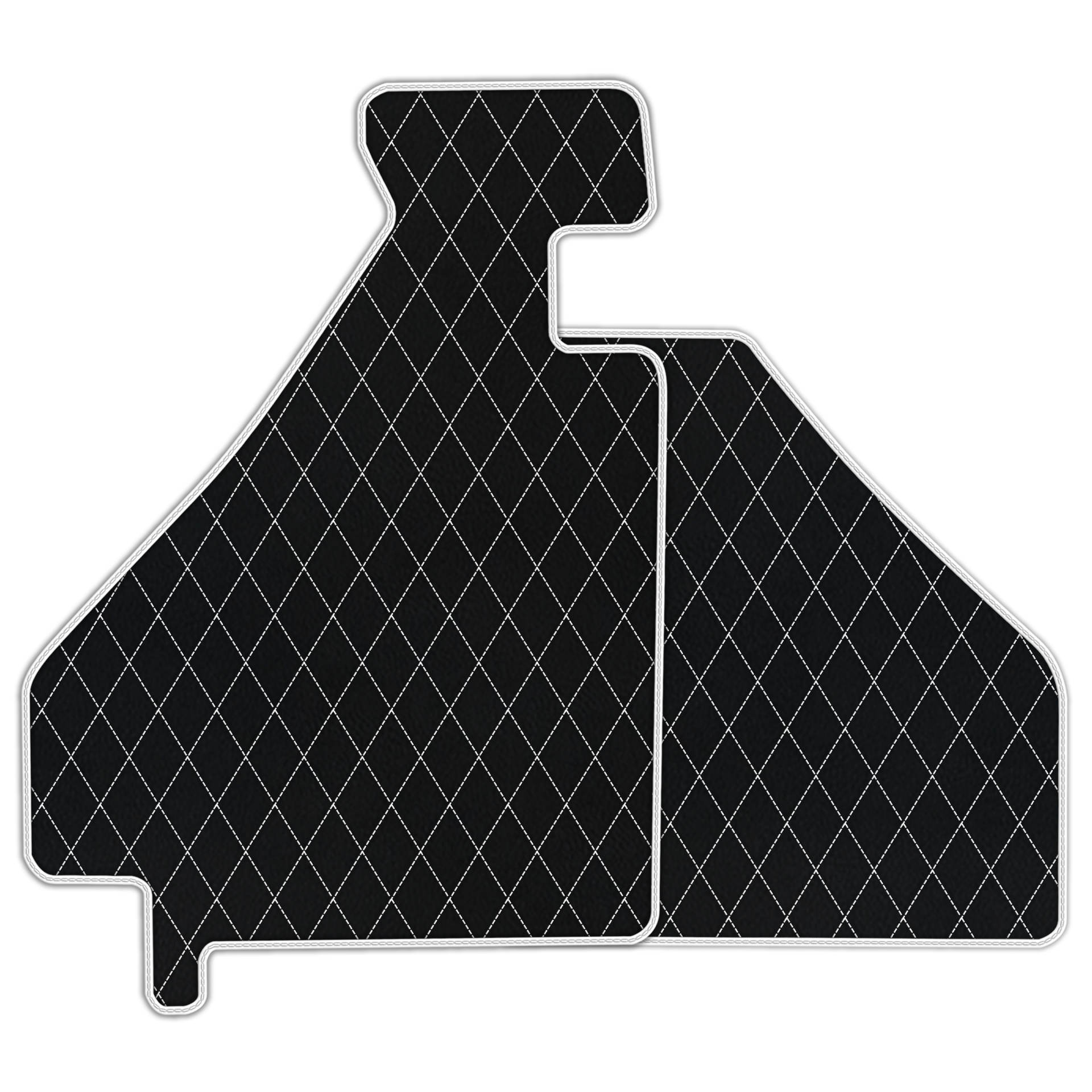 Custom Black Leather Floor Mats for Ferrari 612 Scaglietti (2005-2011)