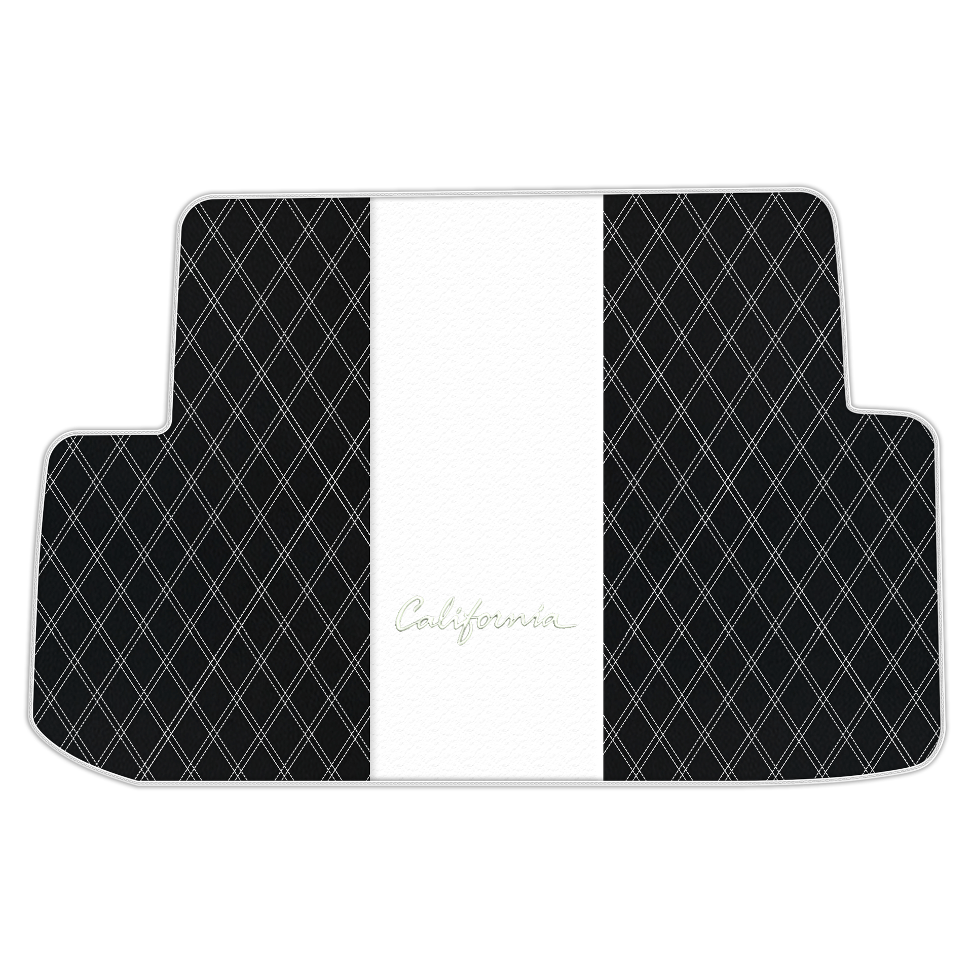 Orange Stitching Black Leather Floor Mats for Lamborghini Urus