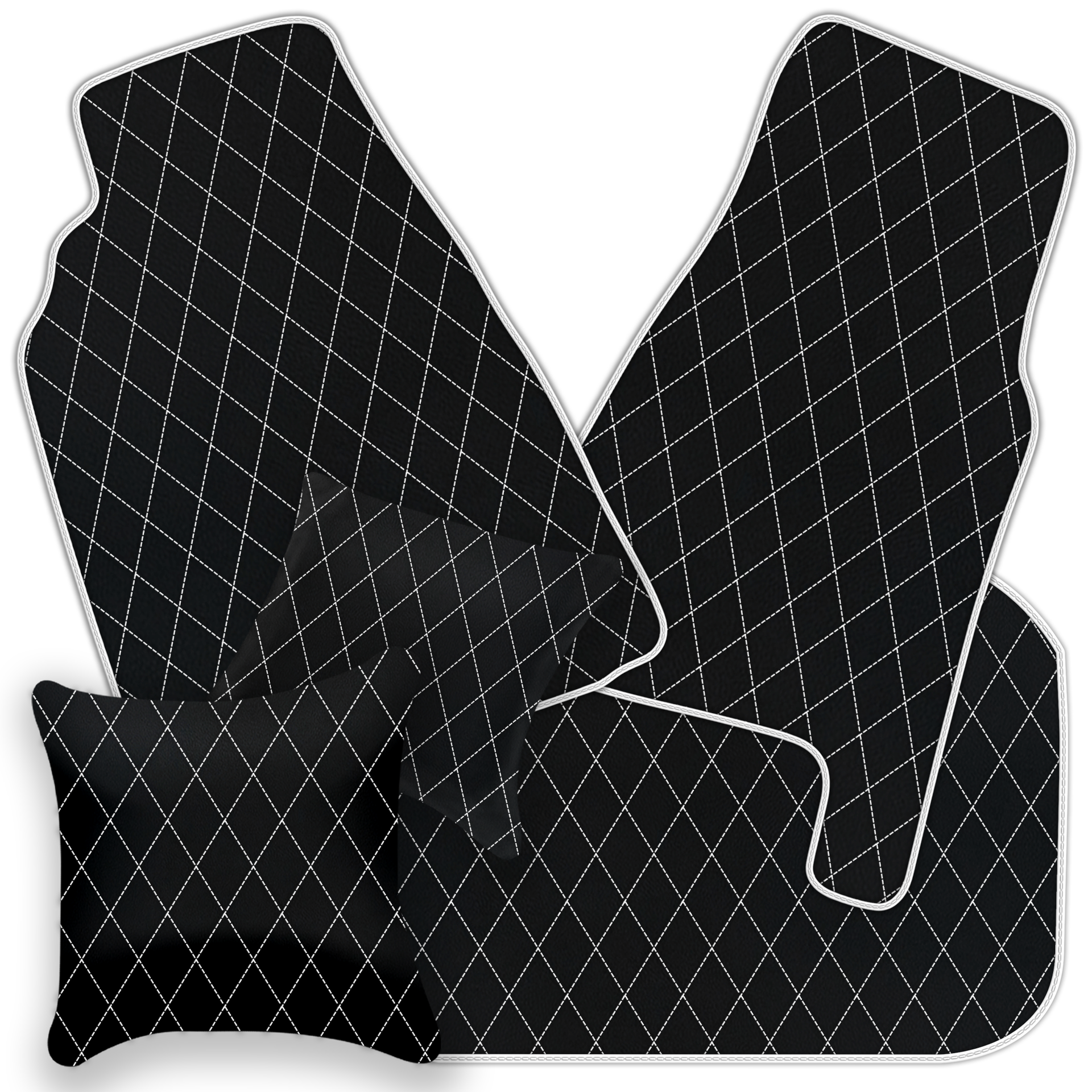 Premium Black Leather Floor Mats for Ferrari 458 Italia (2009-2015)