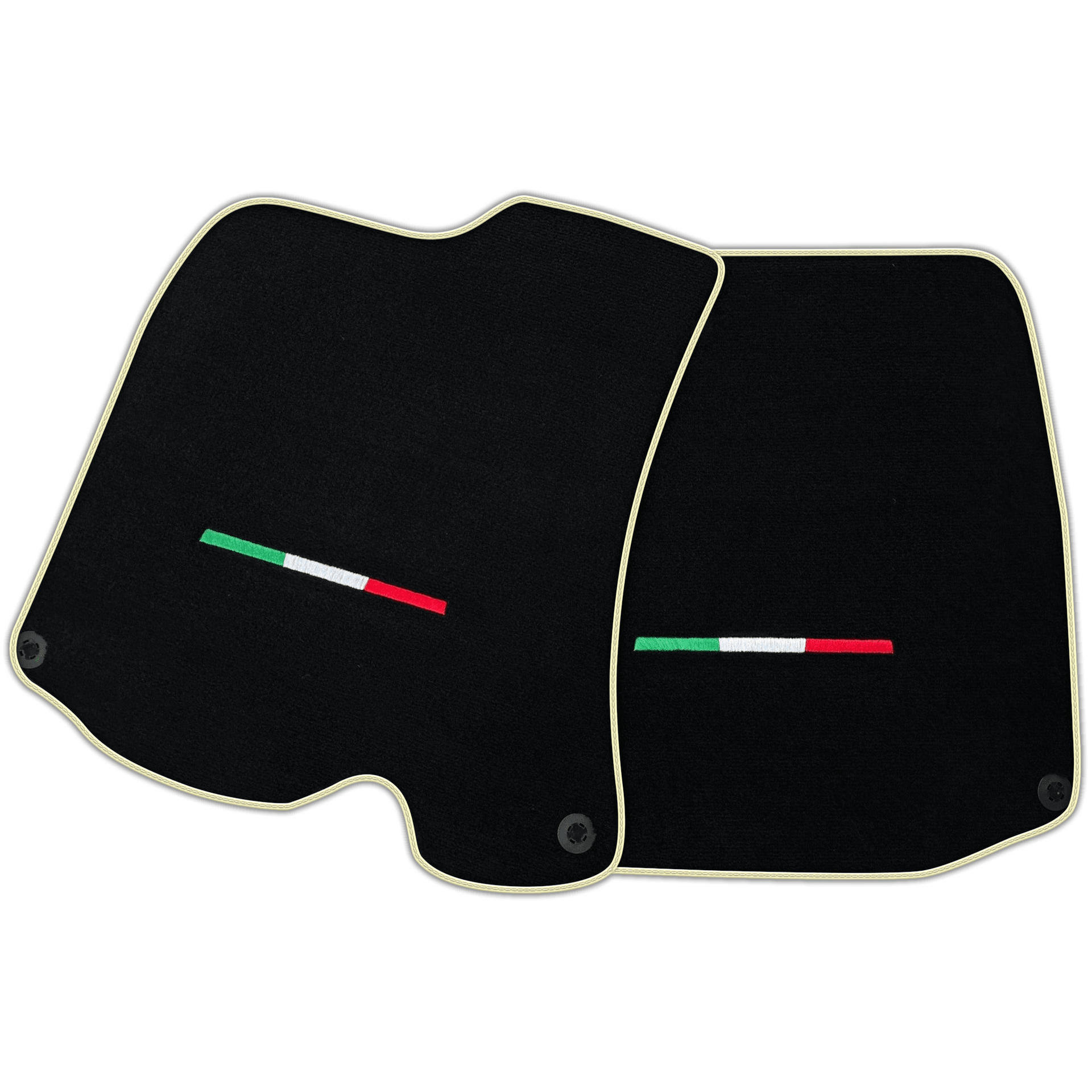 Black Floor Mats For Ferrari Portofino (2018-2023) Italian Edition
