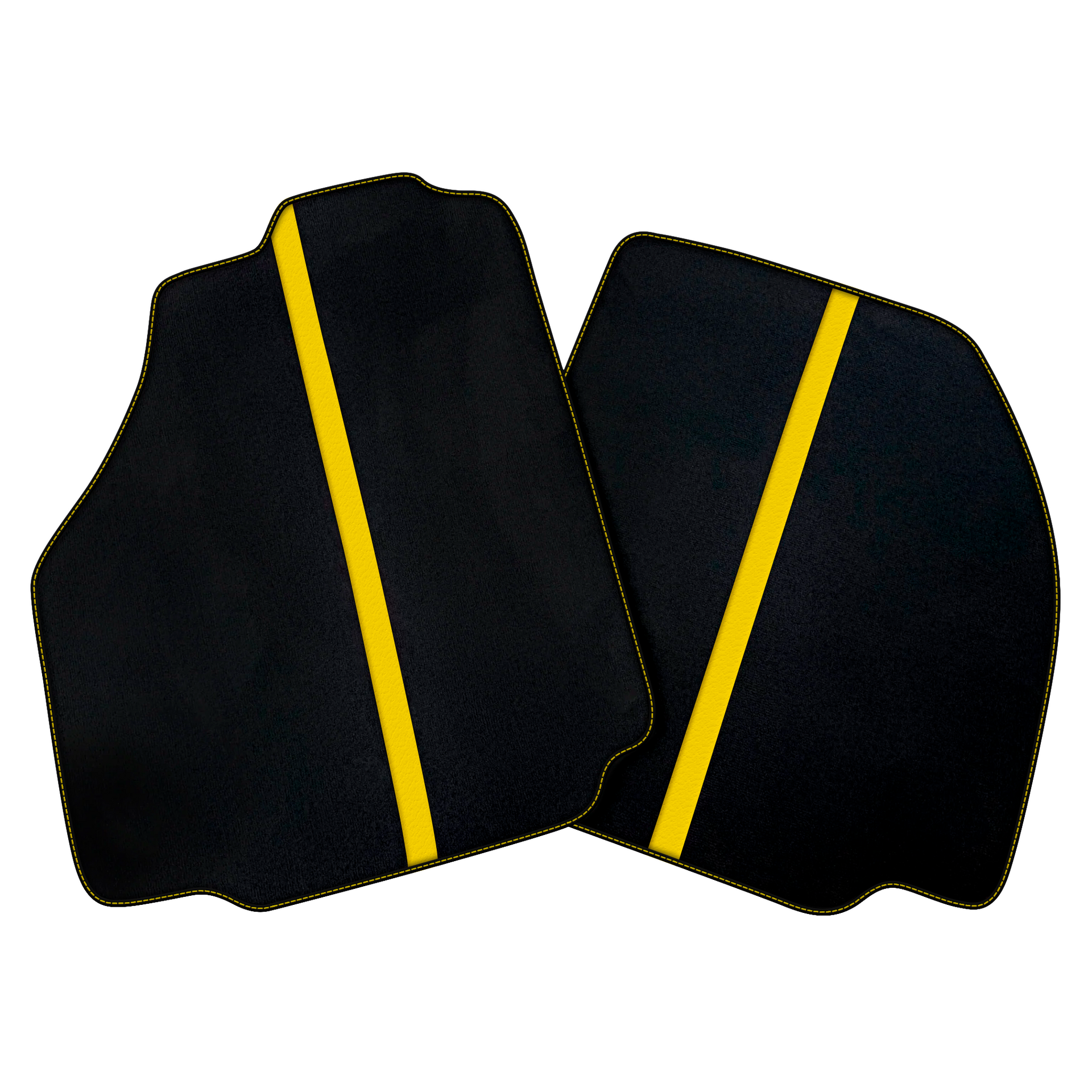 Black Car Floor Mats with Leather Line for Ferrari 458 Italia (2009-2015) | Various Colors