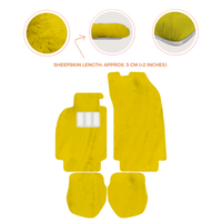 Tapis de voiture en peau de mouton pour Porsche 911 - 964 (1989-1994) - Longueur de peau de mouton, Options de couleur variées