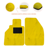 Tapis de voiture en peau de mouton pour Porsche 986 Boxster (1996-2004) - Longueur de peau de mouton, Options de couleur variées