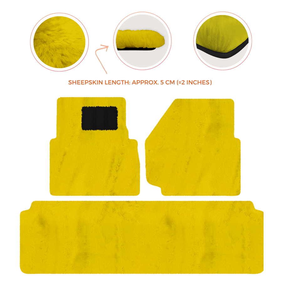 Luxurious Premium Sheepskin Floor Mats for Range Rover (2012-2022)