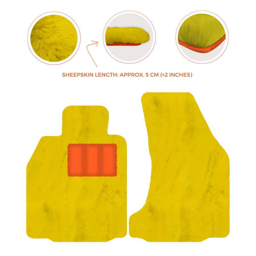 Premium Sheepskin Floor Mats for Porsche 718 Boxster (2016-2023)