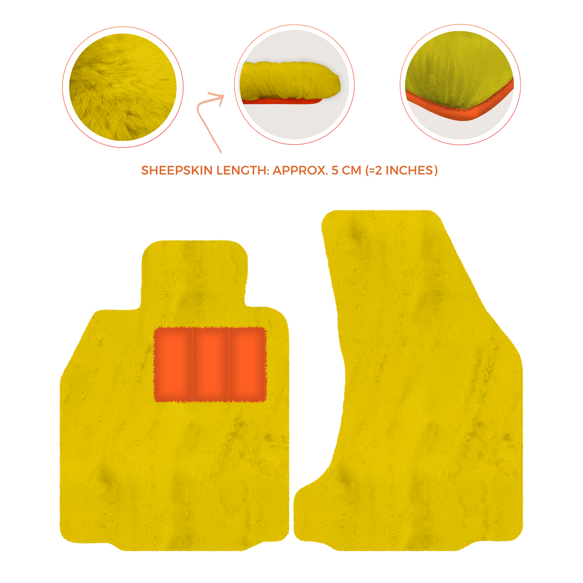 Premium Sheepskin Floor Mats for Porsche 718 Boxster (2016-2023)