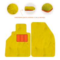 Tapis de voiture en peau de mouton pour Porsche 986 Boxster (1996-2004) - Longueur de peau de mouton, Options de couleur variées