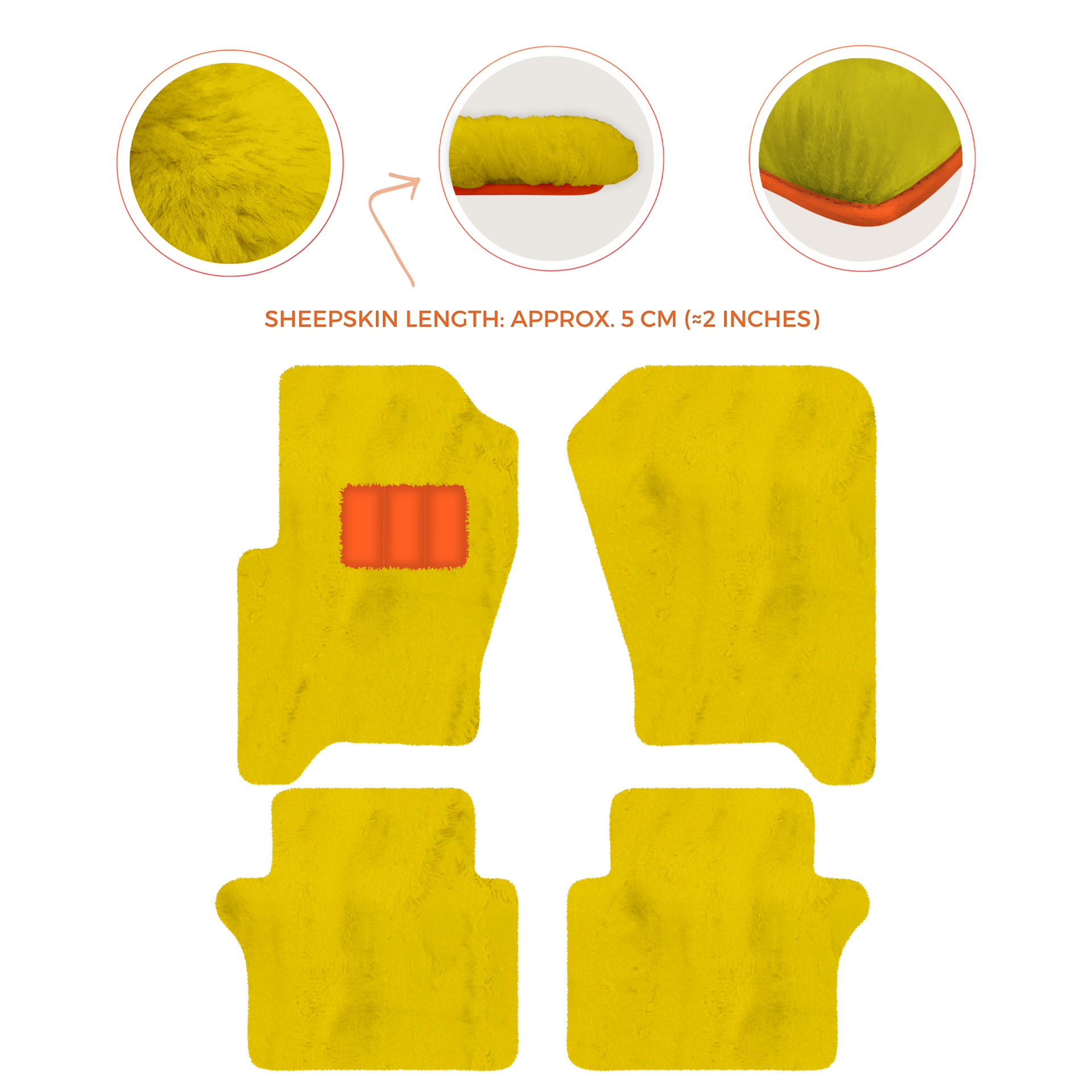 Luxury Sheepskin Floor Mats for Your Range Rover Sport 2005-2010