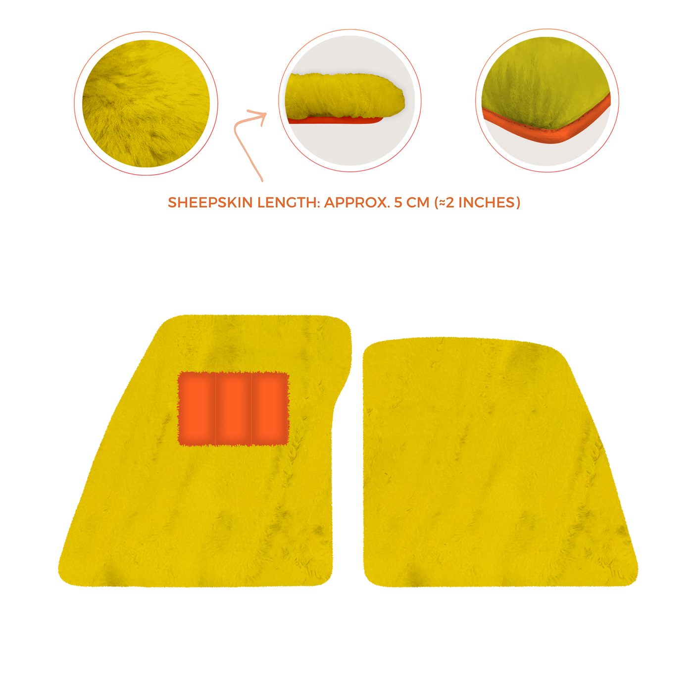 Premium Sheepskin Floor Mats for Ferrari 296 GTS (2022-2025)