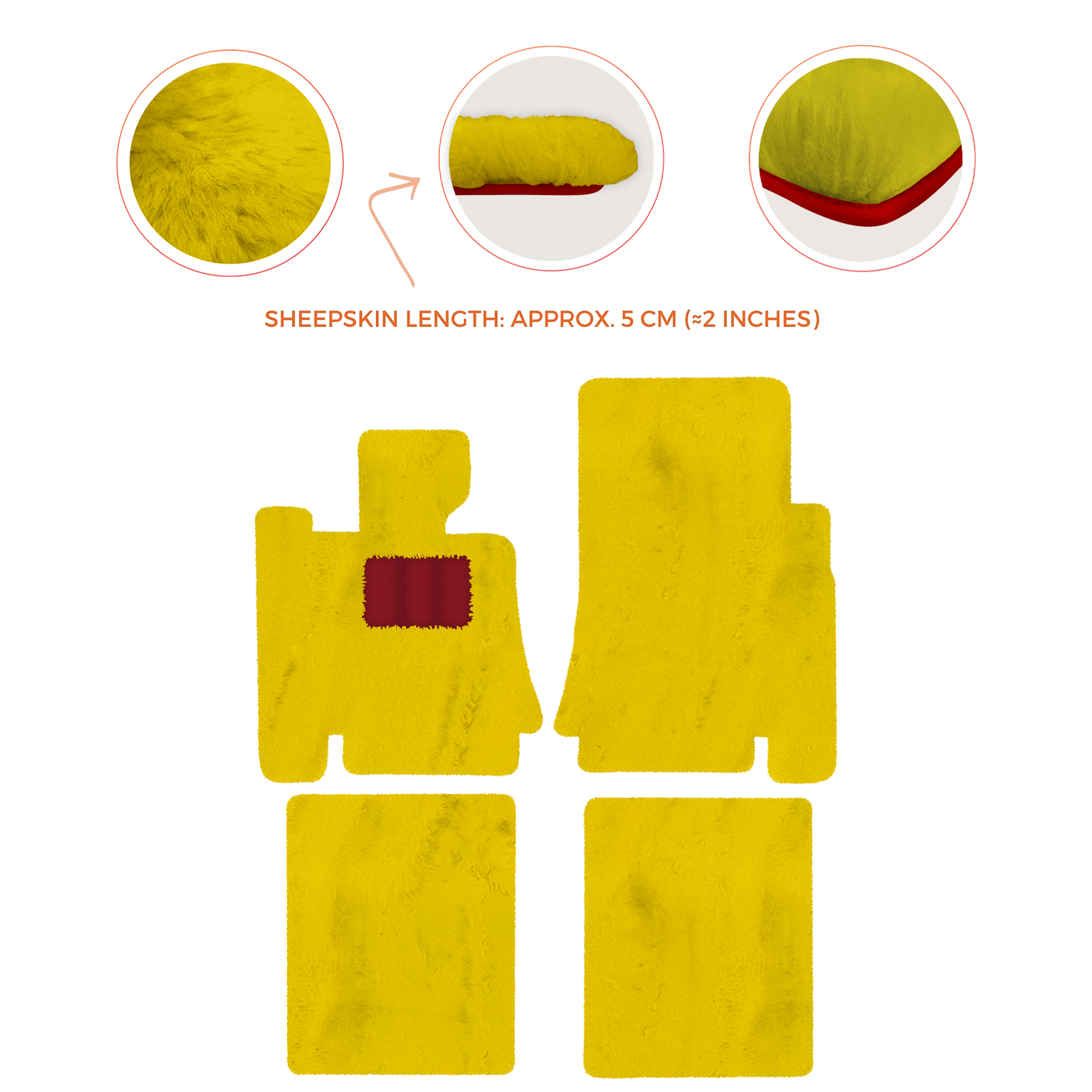 Premium Sheepskin Floor Mats for Bentley Mulsanne (2010-2020)