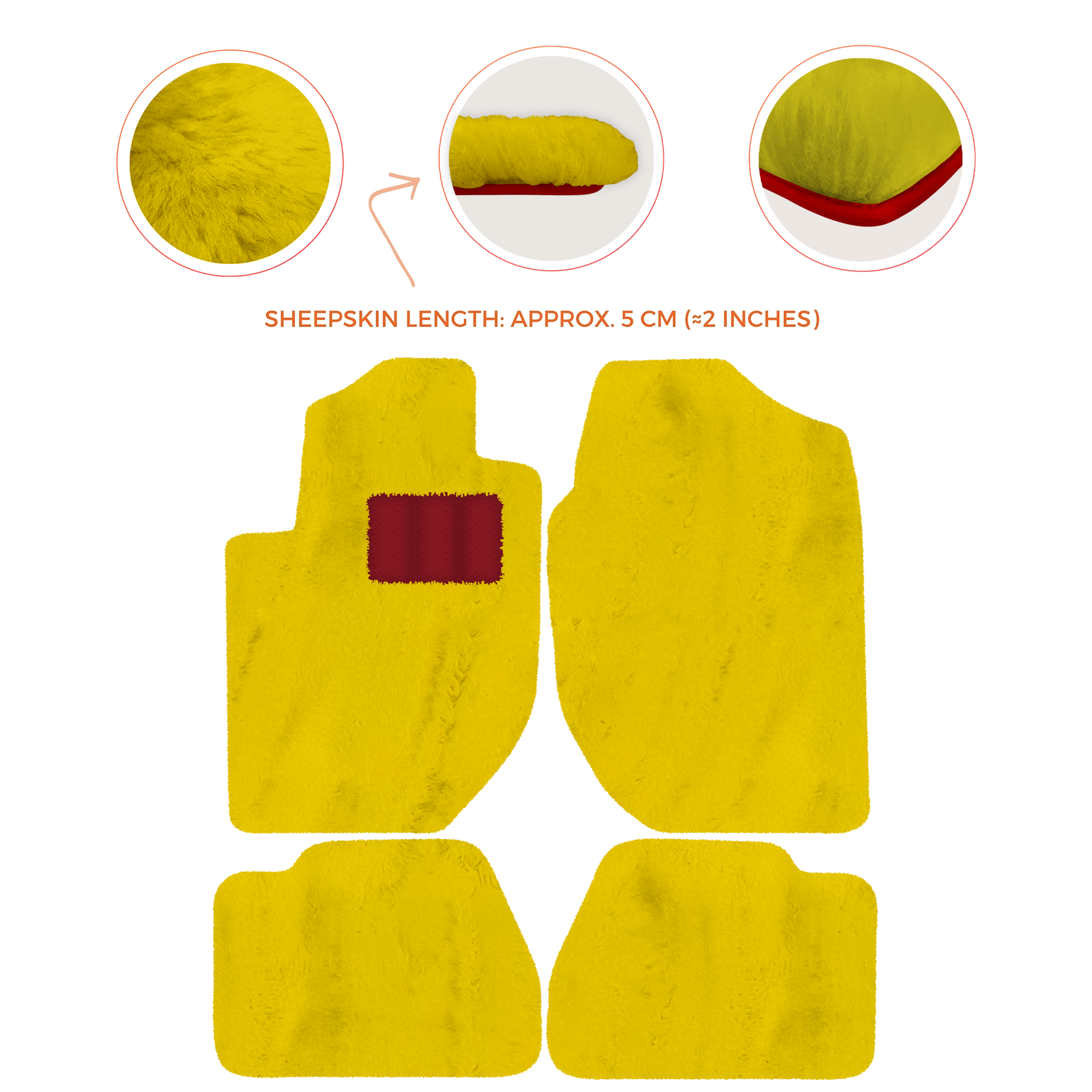 Premium Sheepskin Floor Mats for Land Rover Freelander (1997-2003)