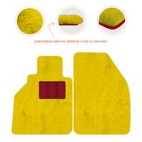 Tapis de voiture en peau de mouton pour Porsche 986 Boxster (1996-2004) - Longueur de peau de mouton, Options de couleur variées