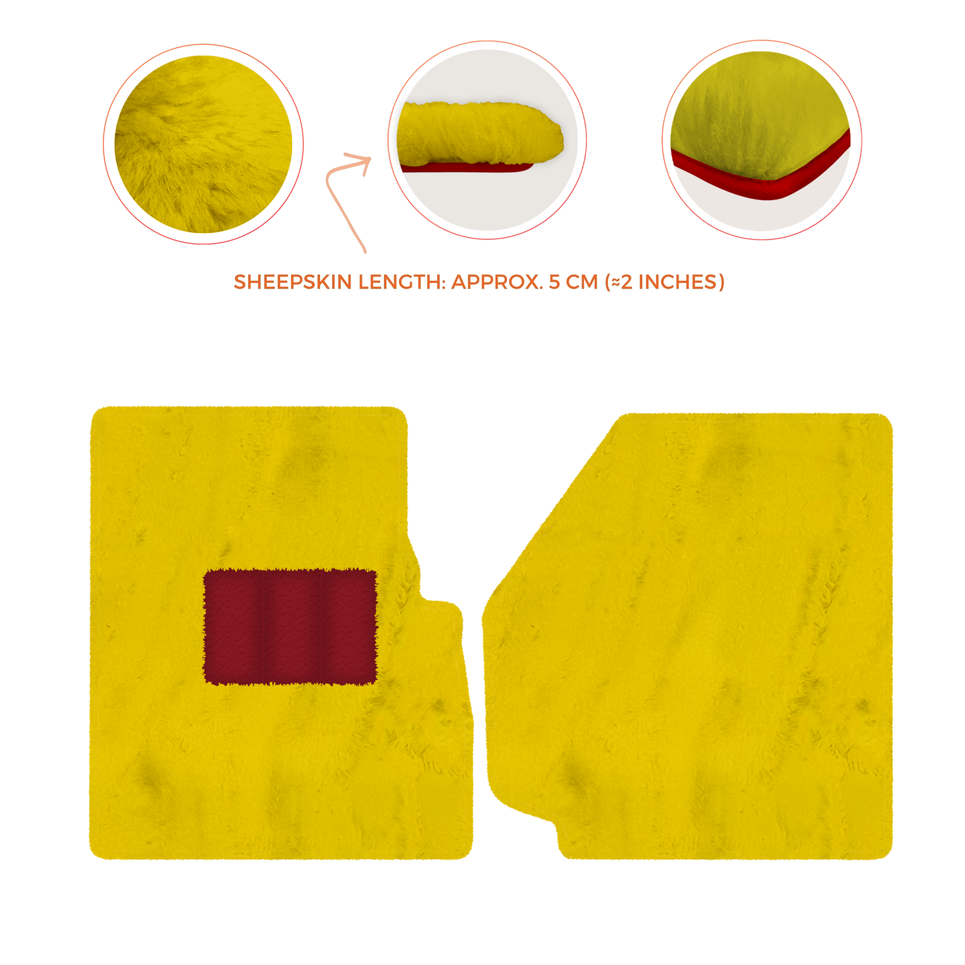 Premium Sheepskin Floor Mats for Land Rover Discovery (2004-2009)