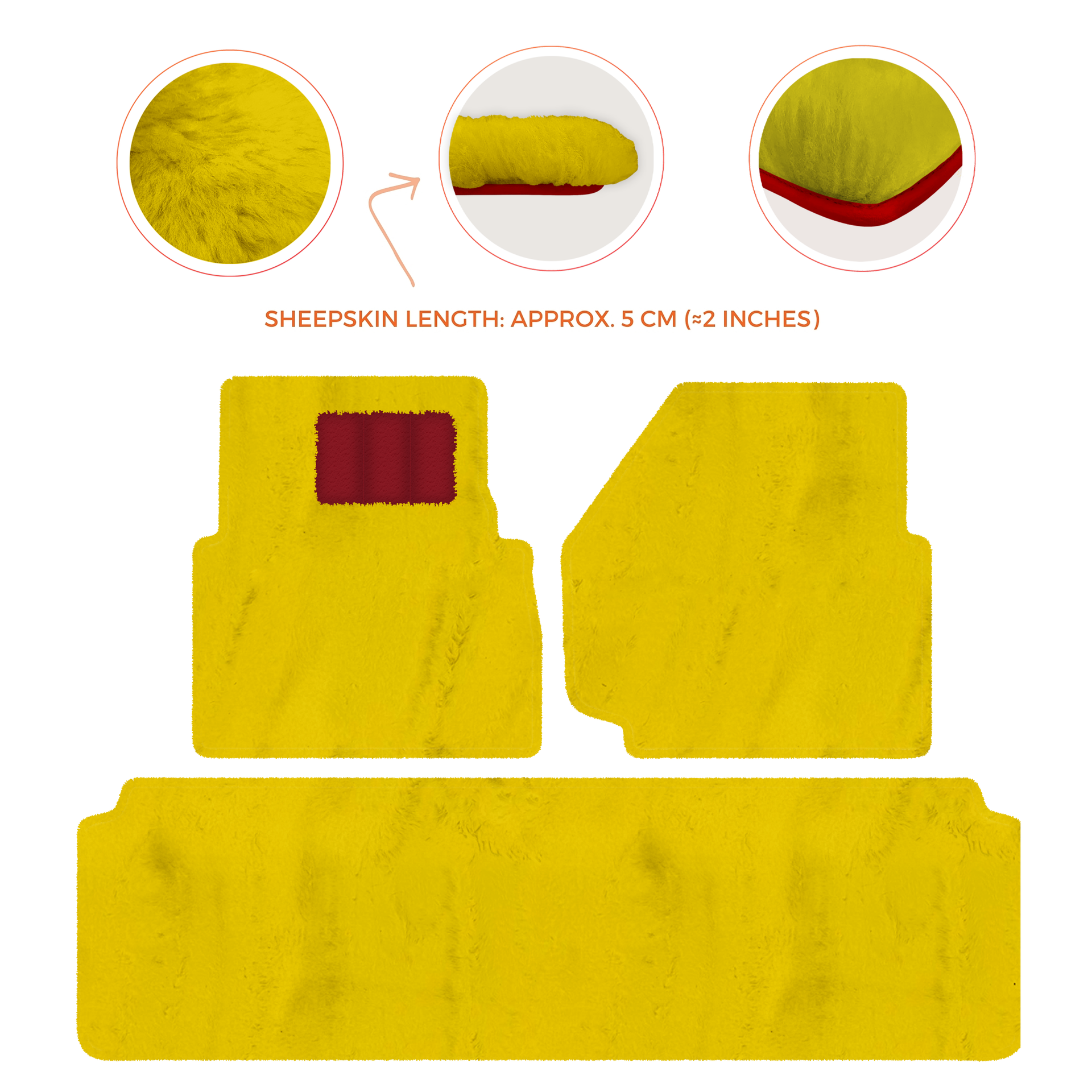 Luxurious Premium Sheepskin Floor Mats for Range Rover (2012-2022)