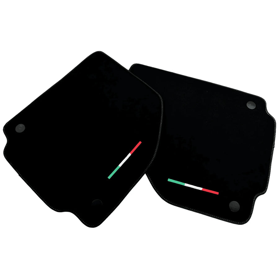 Alcantara Black Floor Mats For Ferrari 458 GT2 (2012-2015) Italian Edition