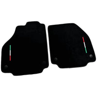 Alcantara Black Floor Mats For Ferrari 488 GTB (2016-2022) Italian Edition