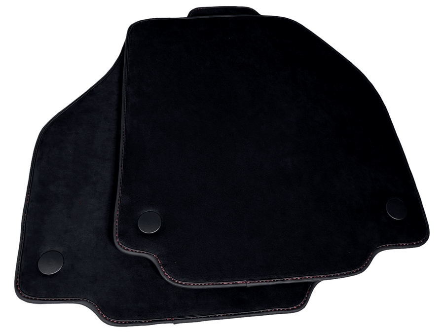 Alcantara Floor Mats for Ferrari 488 Spider 2016-2022 Red Sewing - AutoWin