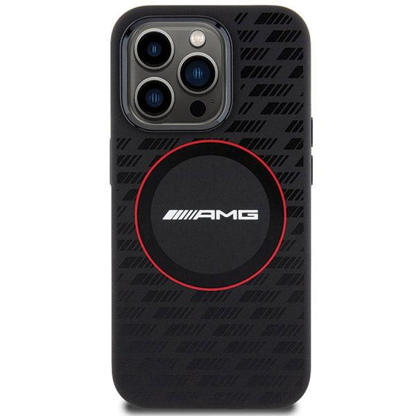 AMG Silicone Carbon Pattern MagSafe Hardcase for iPhone 15 Pro 6.1" - AutoWin
