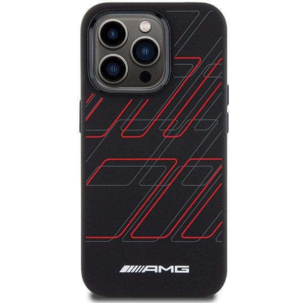 AMG Silicone Large Rhombuses Pattern MagSafe Hardcase for iPhone 15 Pro Max 6.7" - AutoWin