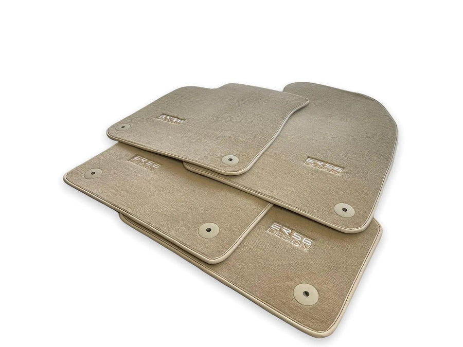 Beige Floor Mats for Audi A3 - 5-door Sedan (2021 - 2024) | ER56 Design - AutoWin