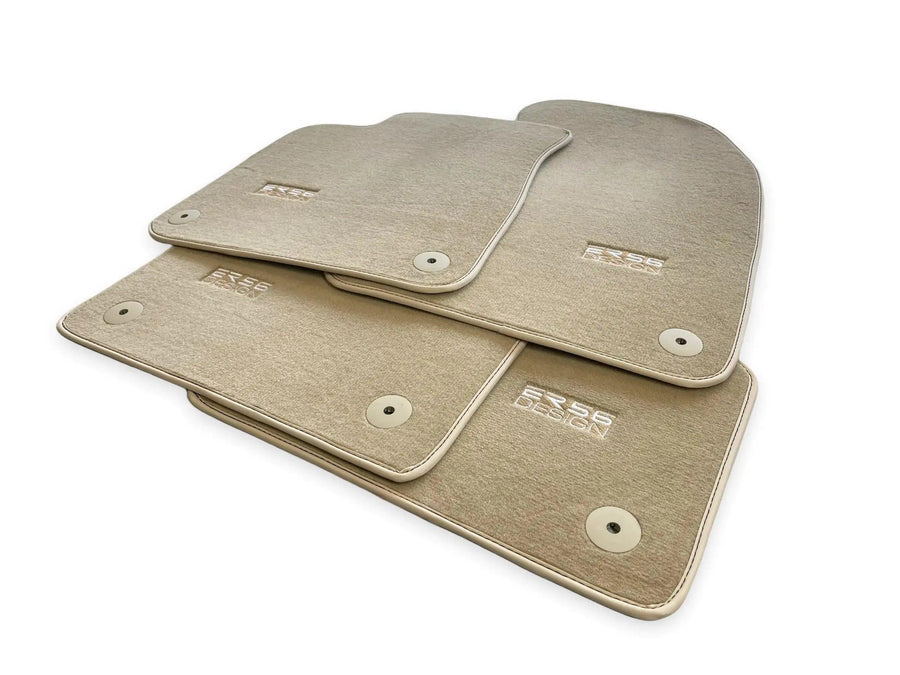 Beige Floor Mats for Audi A3 - 5-door Sedan (2021 - 2024) | ER56 Design - AutoWin