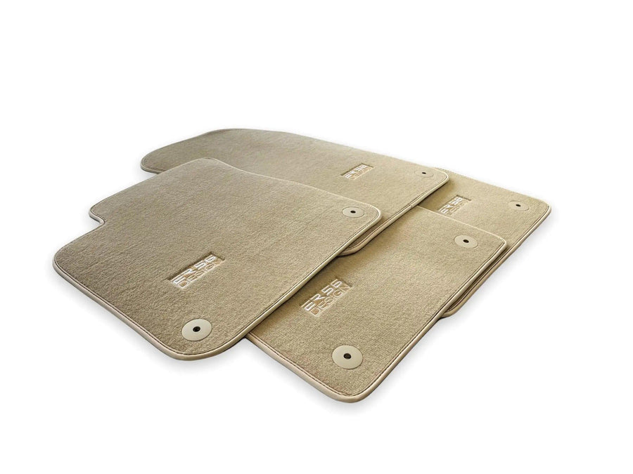 Beige Floor Mats for Audi A3 - 5-door Sportback (MHEV) Mild Hybrid Electric Vehicle (2021 - 2024) | ER56 Design - AutoWin