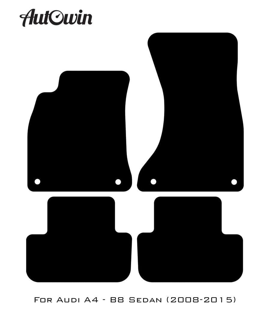 Beige Floor Mats for Audi A4 - B8 Sedan (2008-2015) | ER56 Design - AutoWin