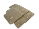 Beige Floor Mats for Audi A6 - C6 Sedan Long (2004-2008) | ER56 Design - AutoWin