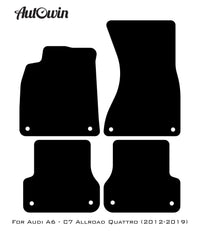Beige Floor Mats for Audi A6 - C7 Allroad Quattro (2012-2019) | ER56 Design - AutoWin