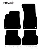 Beige Floor Mats for Audi A6 - C8 Sedan (2018-2023) | ER56 Design - AutoWin