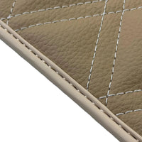 Beige Floor Mats for Bentley Continental GT (2003–2011) with Leather | ER56 Design - AutoWin