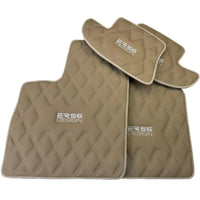 Beige Floor Mats for Bentley Continental GT (2003–2011) with Leather | ER56 Design - AutoWin