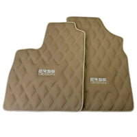 Beige Floor Mats for Bentley Continental GTC (2006–2011) with Leather | ER56 Design - AutoWin
