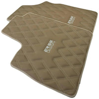 Beige Floor Mats for Bentley Continental GTC (2006–2011) with Leather | ER56 Design - AutoWin
