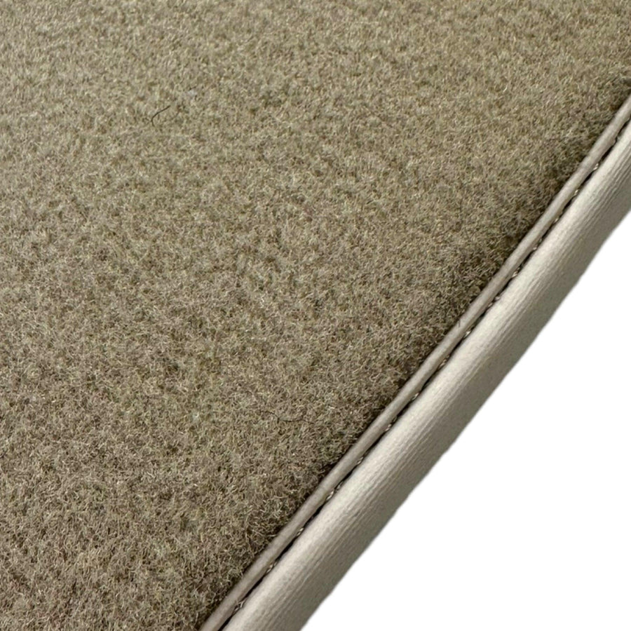 Beige Floor Mats for Bentley Flying Spur (2005-2013) with Leather - AutoWin