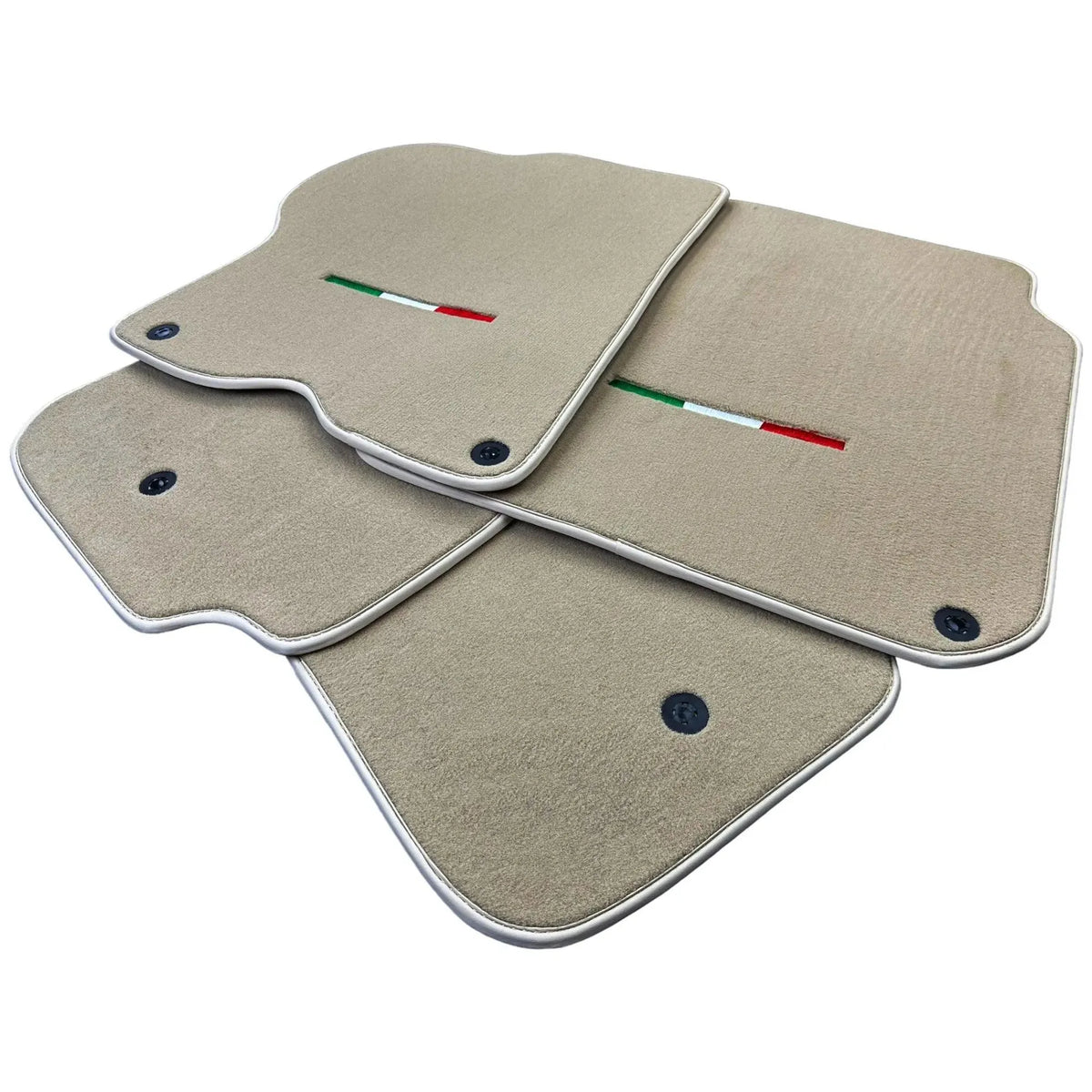Beige Italian Edition Floor Mats for Ferrari GTC4 Lusso (2016-2023)