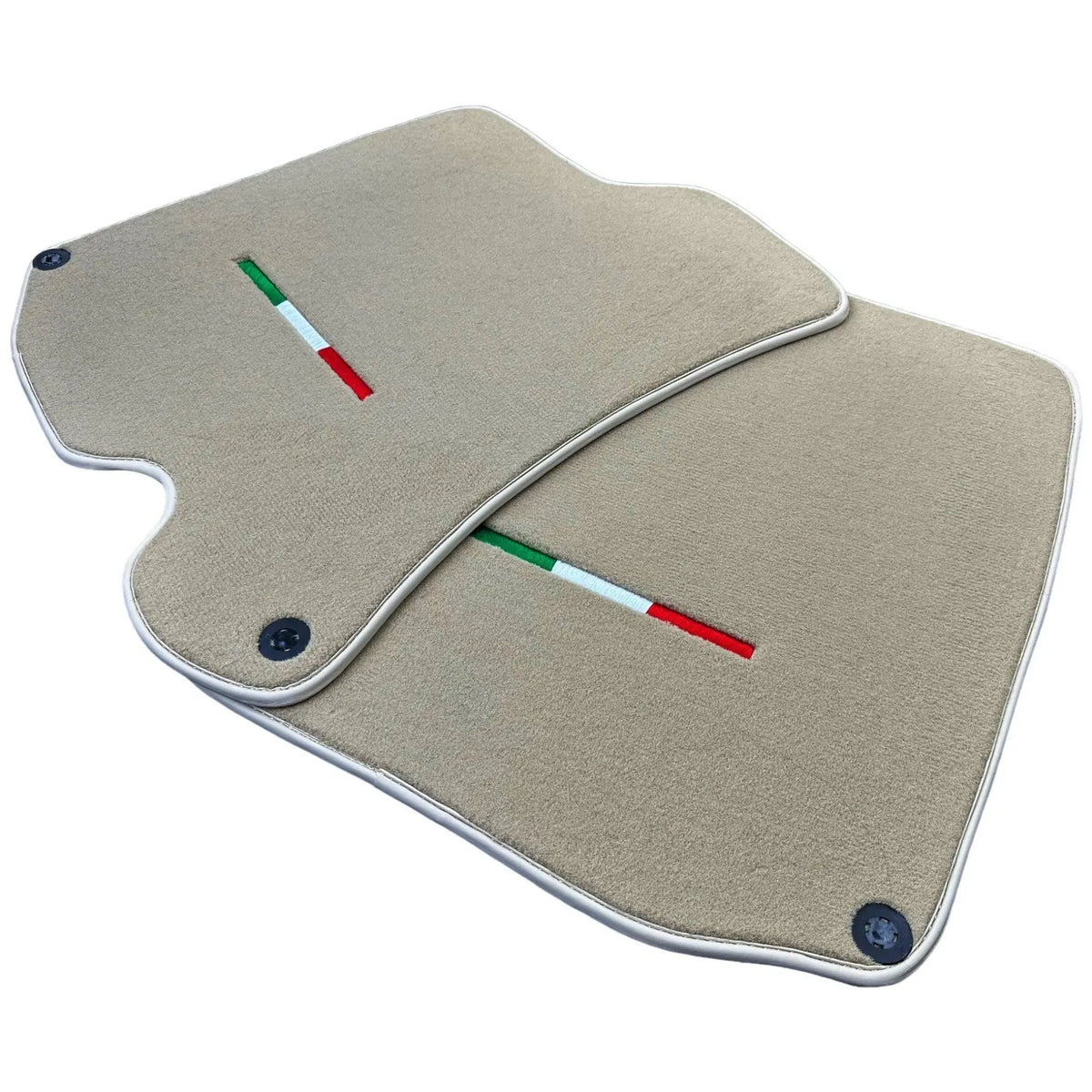 Beige Floor Mats for Ferrari Roma (2021-2027) Italian Edition - AutoWin