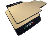 Beige Floor Mats for Lamborghini Diablo 1990-2001 With Alcantara Leather - AutoWin