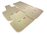 Beige Floor Mats For Maserati Coupé (2001-2007) Italy Edition - AutoWin