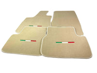 Beige Floor Mats For Maserati Coupé (2001-2007) Italy Edition - AutoWin