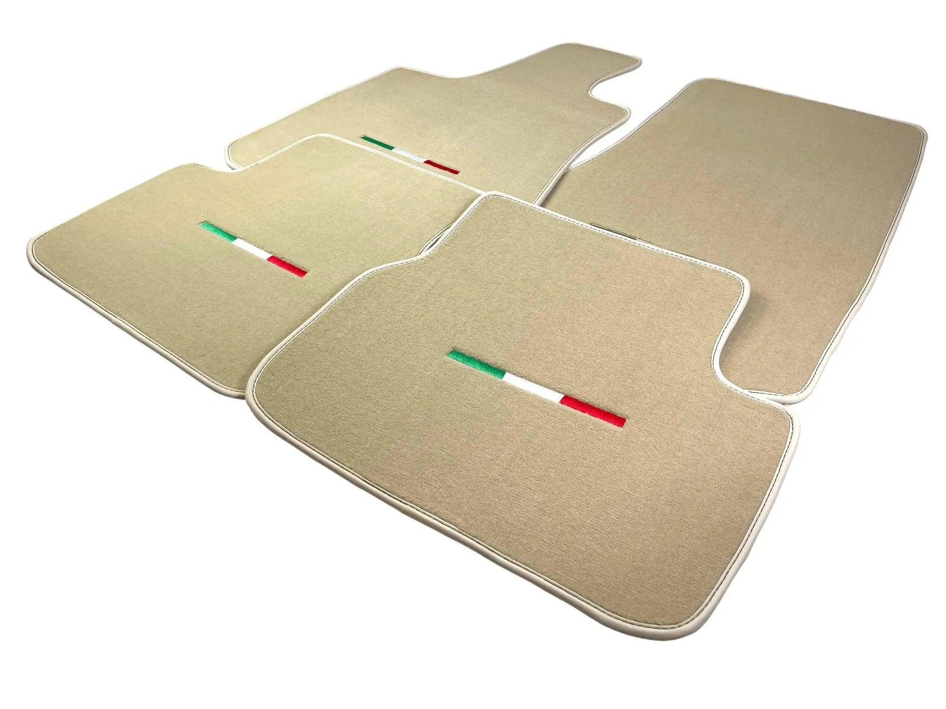 Beige Floor Mats For Maserati Levante (2017-2023) Italy Edition - AutoWin