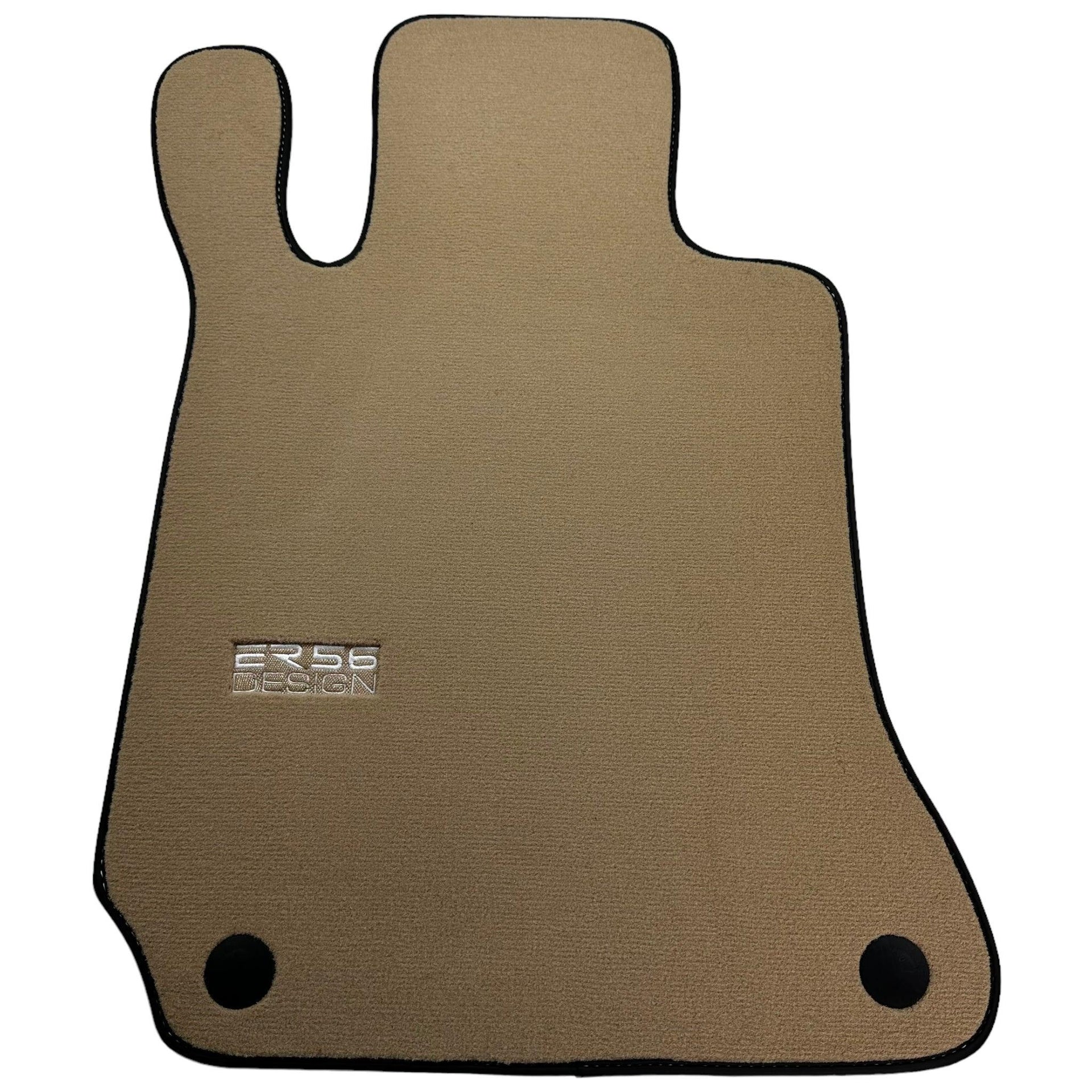 Beige Floor Mats For Mercedes-Benz C-Class W204 (2007-2014) - AutoWin