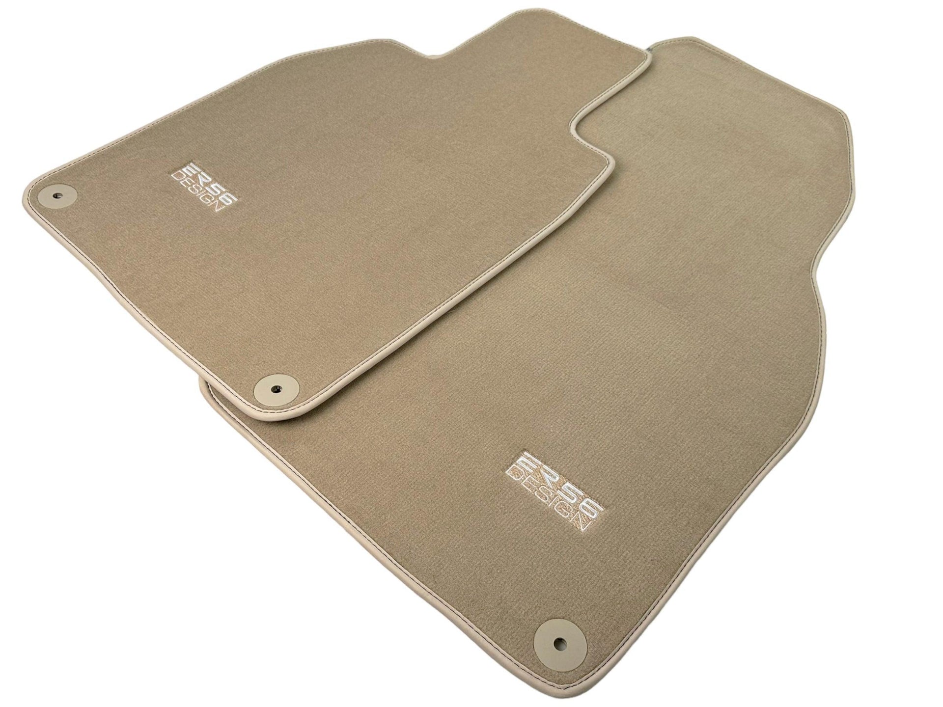 Beige Floor Mats for Porsche 718 Cayman (2017-2023) | Er56 Design - AutoWin