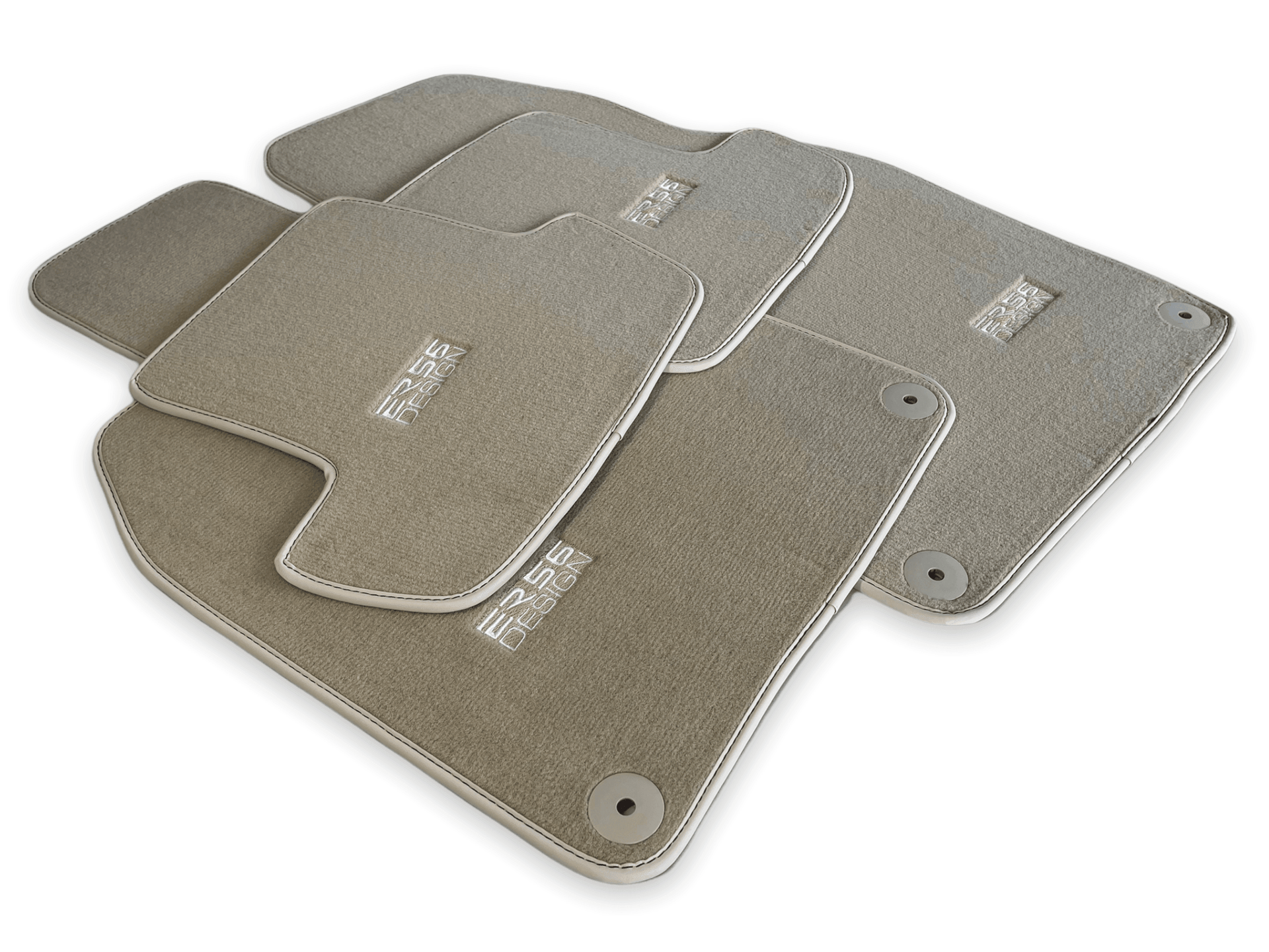 Beige Floor Mats for Porsche Cayenne (2003-2010) | ER56 Design - AutoWin