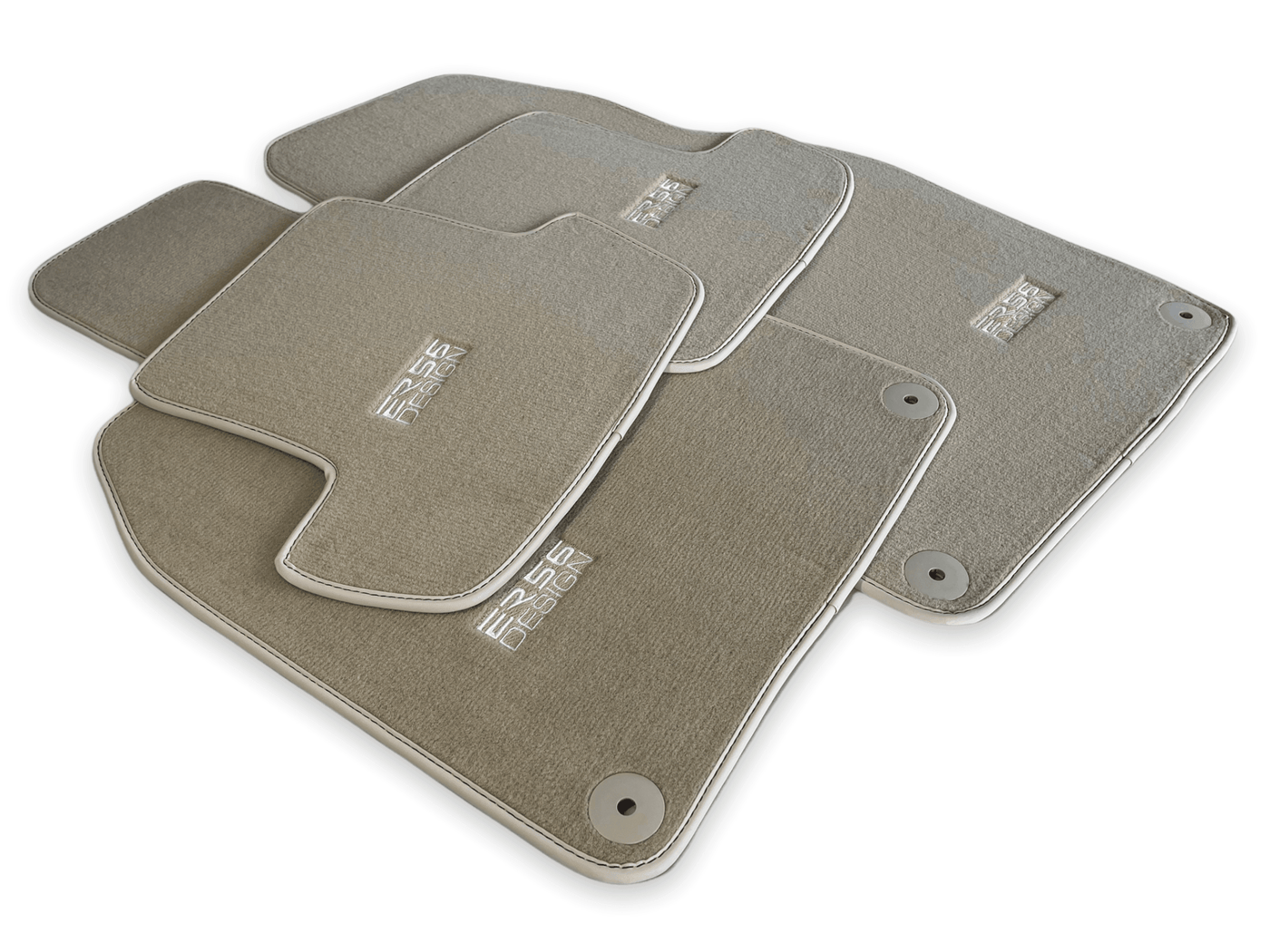 Beige Floor Mats for Porsche Cayenne (2010-2018) | ER56 Design - AutoWin
