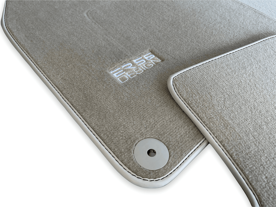 Beige Floor Mats for Porsche Panamera (2017-2023) | ER56 Design - AutoWin