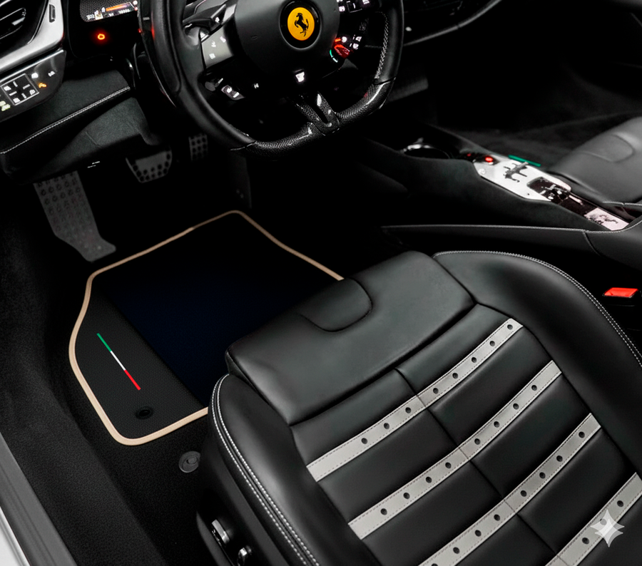 Tappetini per auto neri per Ferrari SF90 Stradale