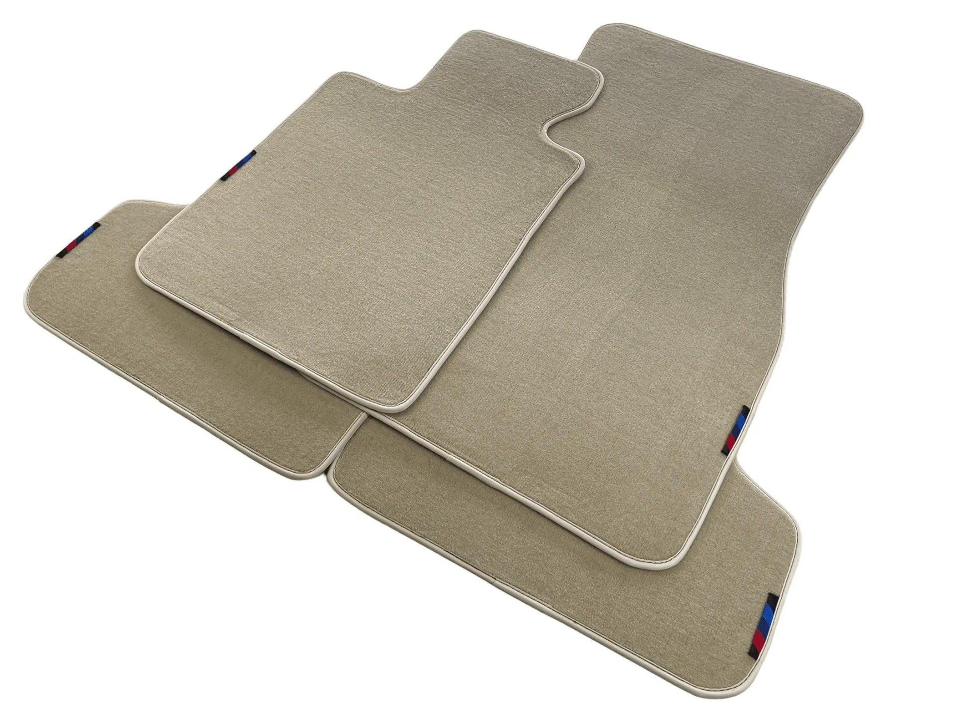 Beige Mats For BMW 5 Series E34 Sedan With M Package - AutoWin